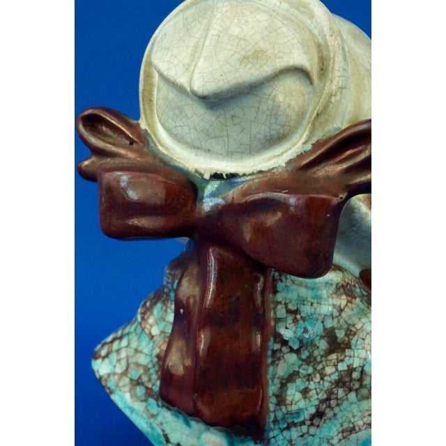 20th Century Ceramic Bust of Fisherman's Wife from Michael Andersen & Son, Denmark For Sale - Image 17 of 18