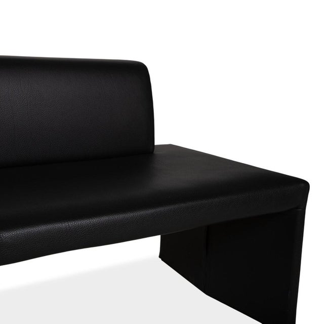 Jason Chairs with Together Bench Set in Leather Black from Walter Knoll / Wilhelm Knoll, Set of 4 For Sale - Image 6 of 18