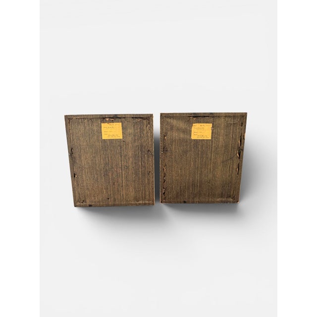 Paper Pair of 1980s Barbara A. Wood Signed & Numbered Custom Framed Lithographs Set of 2 For Sale - Image 7 of 11