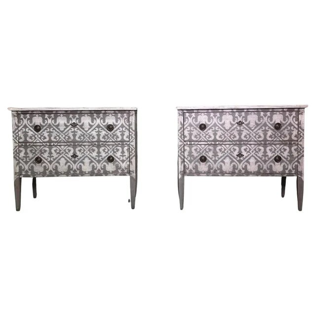 Italian Chests of Drawers in Pinewood, Early 20th Century, Set of 2 For Sale - Image 9 of 9