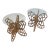 Vintage Rattan Butterfly Side Tables, a Pair of Boho-Chic Gems For Sale