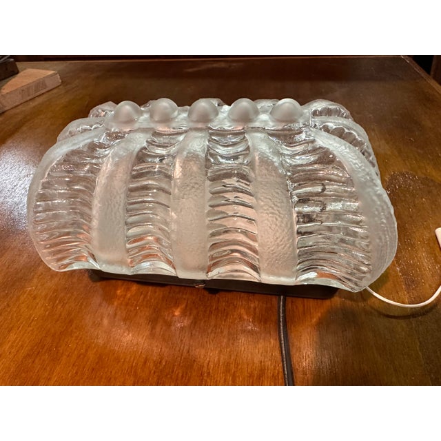 Metal Vintage Wall Light in Acetate Glass, 1970s For Sale - Image 7 of 8