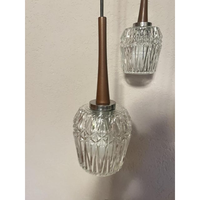 Glass Cascade Pendant Lamp by Baum Leuchten, 1960s For Sale - Image 6 of 11