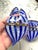Mid-Century Modern Vintage Marano Glass Heart Shaped Boxes Set of Three For Sale - Image 3 of 5