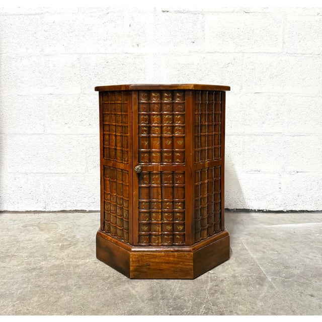 Theodore Alexander Vintage Theodore Alexander Faux Book Side Table With Hidden Storage For Sale - Image 4 of 6