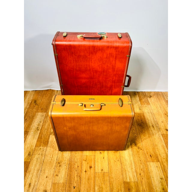 Metal Mid-Century Modern Suitcases from Samsonite, 1960s, Set of 2 For Sale - Image 7 of 18