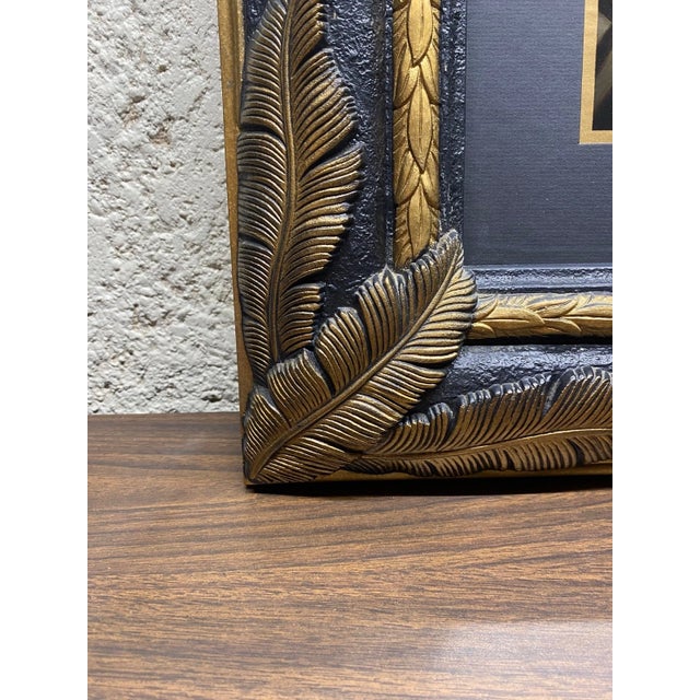 Plastic Vintage Home Interiors Leopards Gold Leaf Framed Print 37x28" For Sale - Image 7 of 12