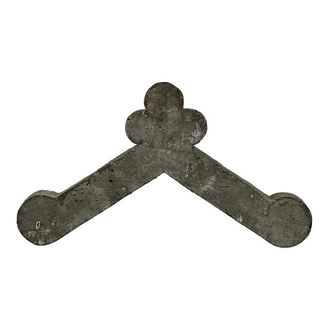 Wood Element Architectural Salvage for Decor Purposes in Silver Finish For Sale