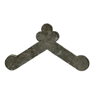 Wood Element Architectural Salvage for Decor Purposes in Silver Finish