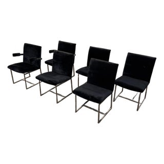 Set of 6 Milo Baughman for Thayer Coggin Dining Chairs For Sale