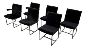Set of 6 Milo Baughman for Thayer Coggin Dining Chairs