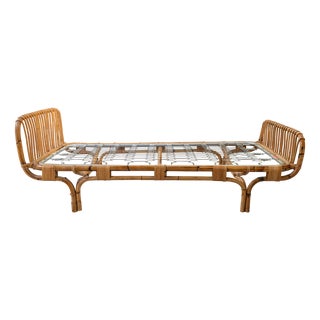 Italian Bamboo Bed or Daybed, 1960s For Sale
