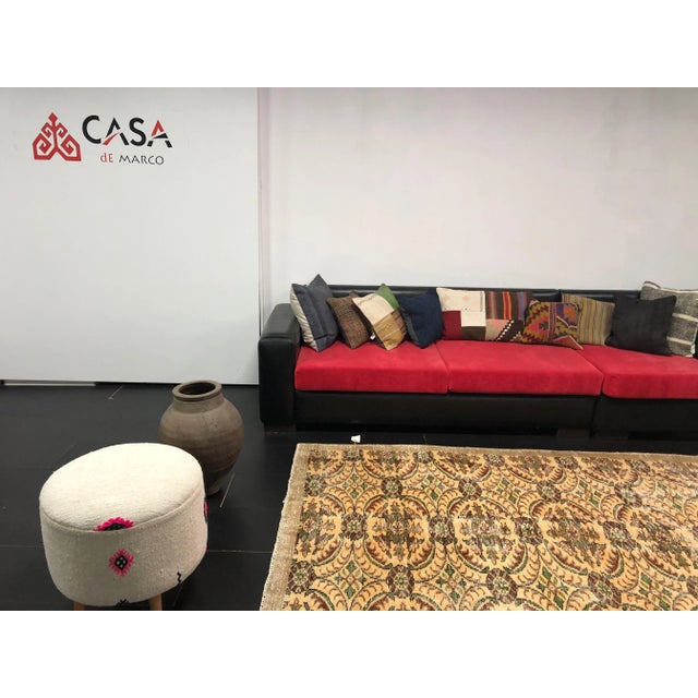 Vintage Floral Design Anatolian Turkish Handmade Rug For Sale In Phoenix - Image 6 of 11