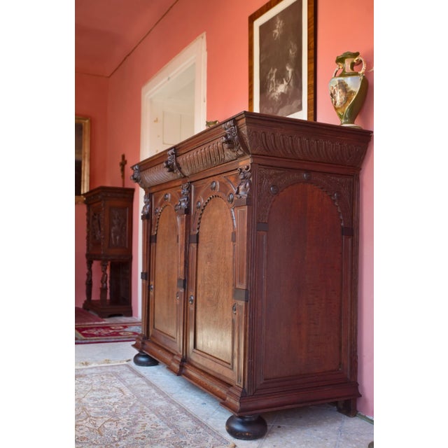 Brown 17th Century Renaissance Oak Chest of Drawers For Sale - Image 8 of 12