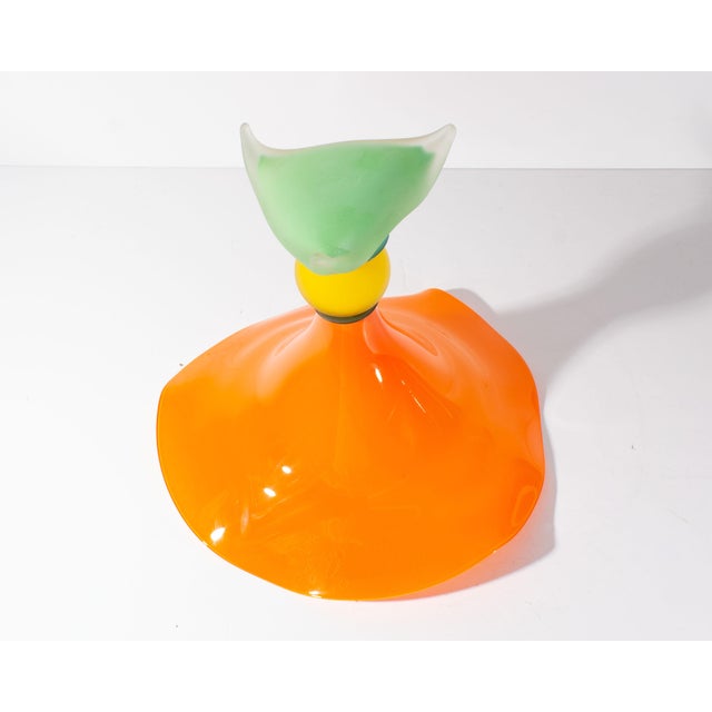 2000 - 2009 Stephan Cox 2005 Postmodern Art Glass Vase For Sale - Image 5 of 6