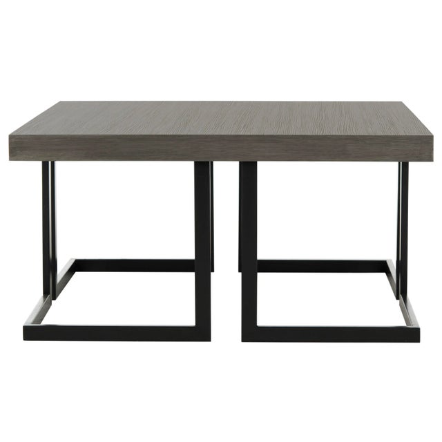 Modern Mid Wood Coffee Table in Dark Grey & Black For Sale - Image 9 of 9