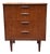 European Mid Century Modern Teak Chest of Drawers c.1960 For Sale
