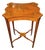 19th Century English Adam Style Satinwood & Maple Scalloped Side Table. For Sale
