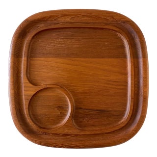 Vintage Mid Century Teak Dansk International Tray For Sale