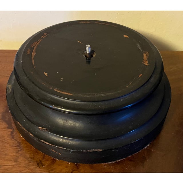 Antique 19th Century Black Ebonized Wood Display Pedestal Base or Socle For Sale - Image 11 of 12