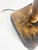 Brown Vintage Brutalist Wooden Table Lamp, France, 1960s For Sale - Image 8 of 17