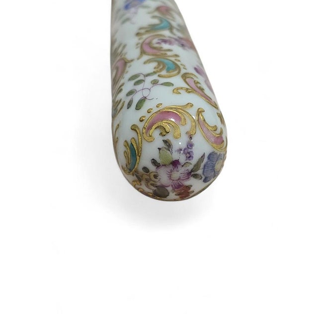 Gold Hand-Painted Porcelain Door Handle, 19th Century For Sale - Image 8 of 11