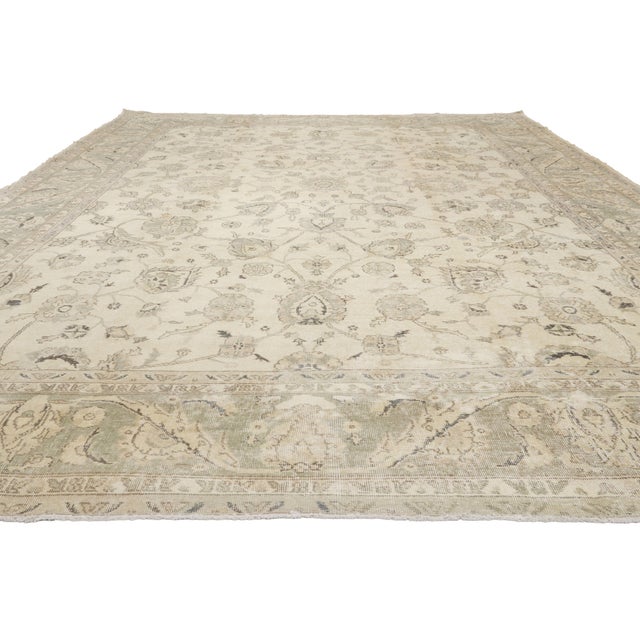 French Provincial Vintage Turkish Sivas Rug, 09'11 X 13'02 For Sale - Image 3 of 10