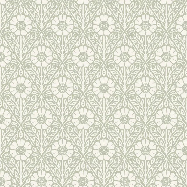 Boråstapeter Nyponros Wallpaper In Sage For Sale