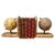 Wood Vintage Geography Student Bookends, 1980, Set of 2 For Sale - Image 7 of 7
