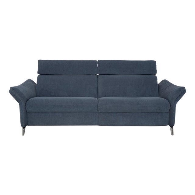 Planopoly 3-Seater Sofa in Blue Grey Fabric from Himollla For Sale