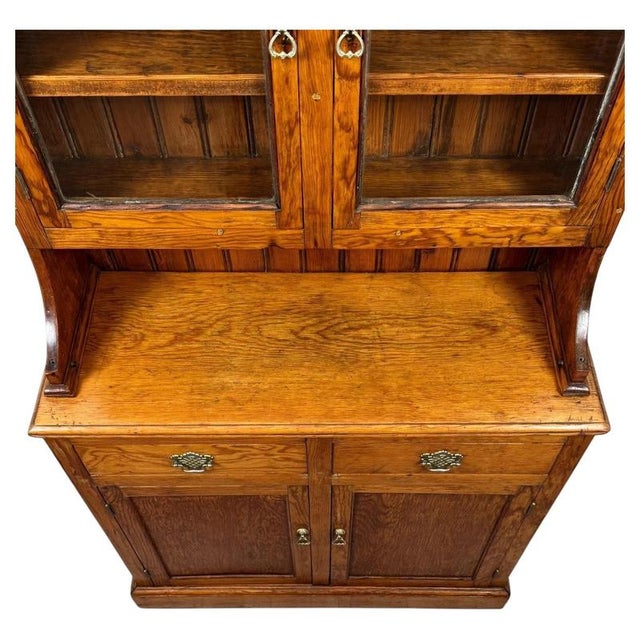 Antique 19th Century English Victorian Pitch Pine Dresser For Sale - Image 6 of 14