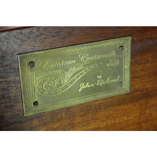 John Richard Chippendale Walnut China Cabinet Desk For Sale - Image 17 of 18
