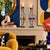 Postmodern Rick Martin Signed Abstract Modernist Memphis Pop Art Steel Candlesticks Pair For Sale - Image 3 of 14
