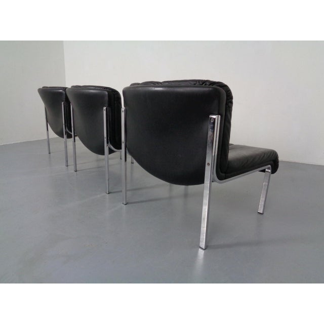 1200 Eurochairs & Tables by Hans Eichenberger for Girsberger, Switzerland, 1970s, Set of 8 For Sale - Image 6 of 13