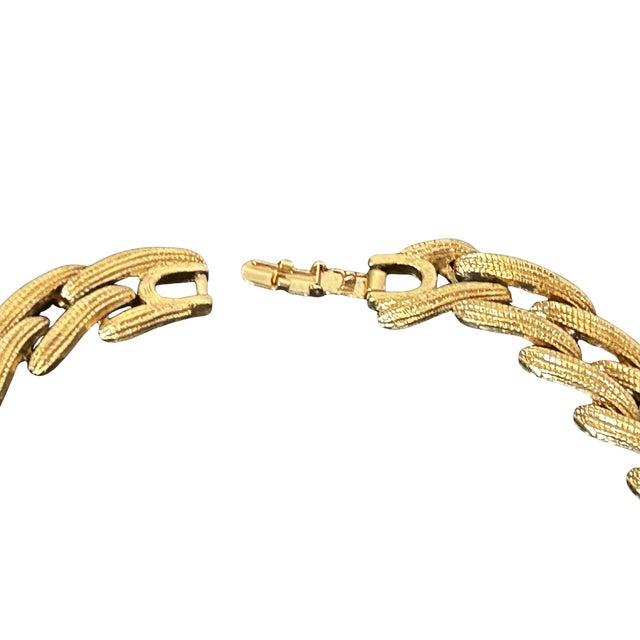 Gold Mid 20th Century Monet Necklace For Sale - Image 8 of 9