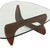 Mid-Century Modern Walnut and Glass Top Coffee Table by Noguchi for Herman Miller For Sale - Image 3 of 5