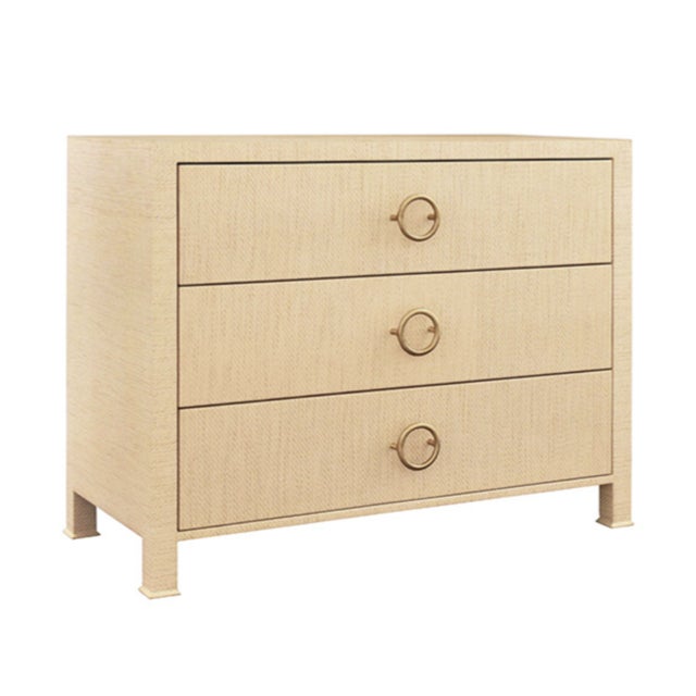 New special order item. Not vintage. Introducing the Worlds Away Getty Three Drawer Chest! This unique chest features...