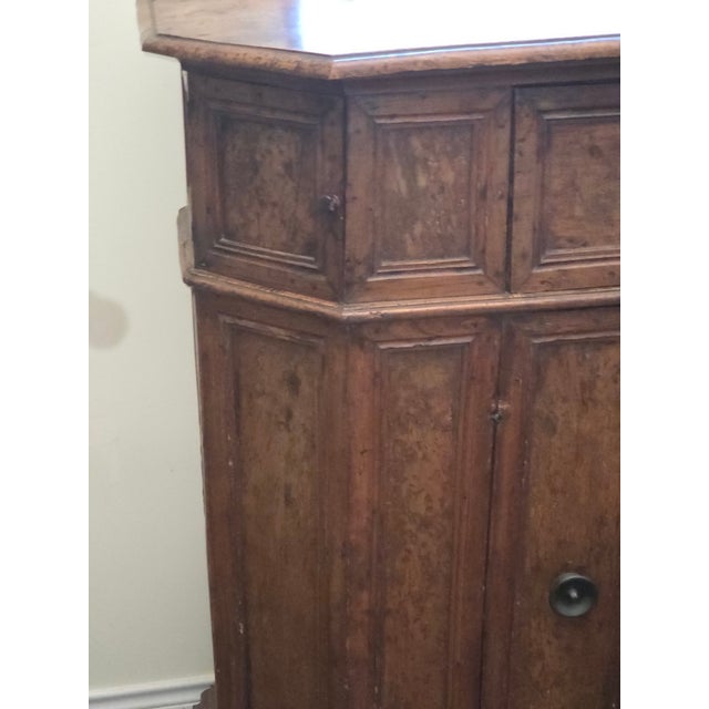 Large rustic Italian cabinets with beautiful reach patina and lots of character.