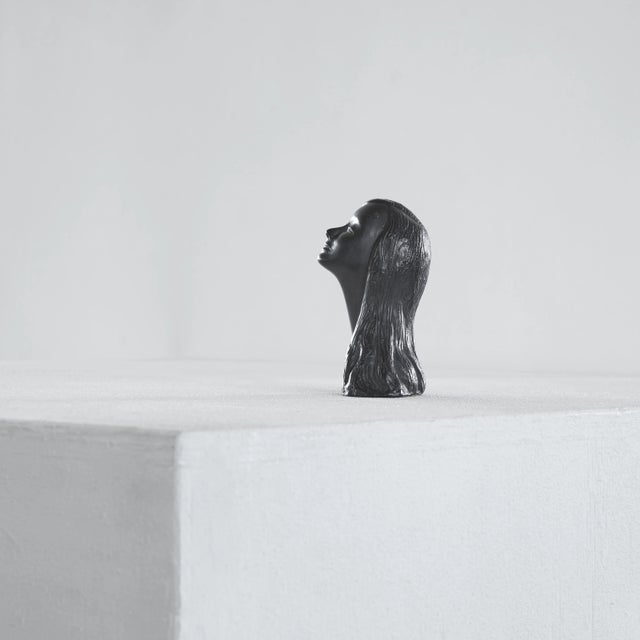 Elio Cerbella (1933-2019) 'Bucchero' Female Ceramic Sculpture, Italy, 1950s. This is a beautifully stylized mid century...