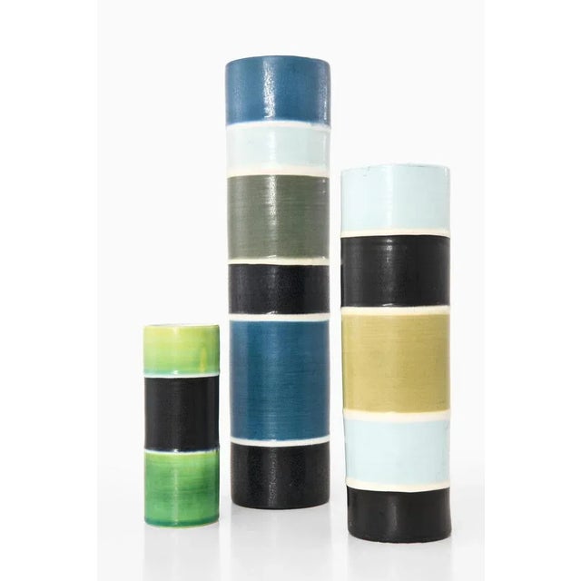 Tema Vases by Carl-Harry Stålhane for Rörstrand, 1950s, Set of 3 For Sale - Image 3 of 6