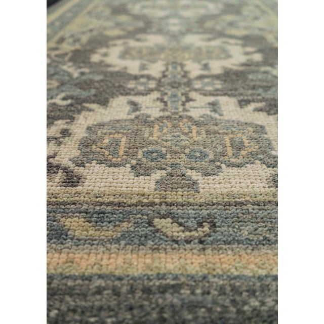 Turkish Turkish Oushak Rug 2'10" x 8'7" #20205 For Sale - Image 3 of 8