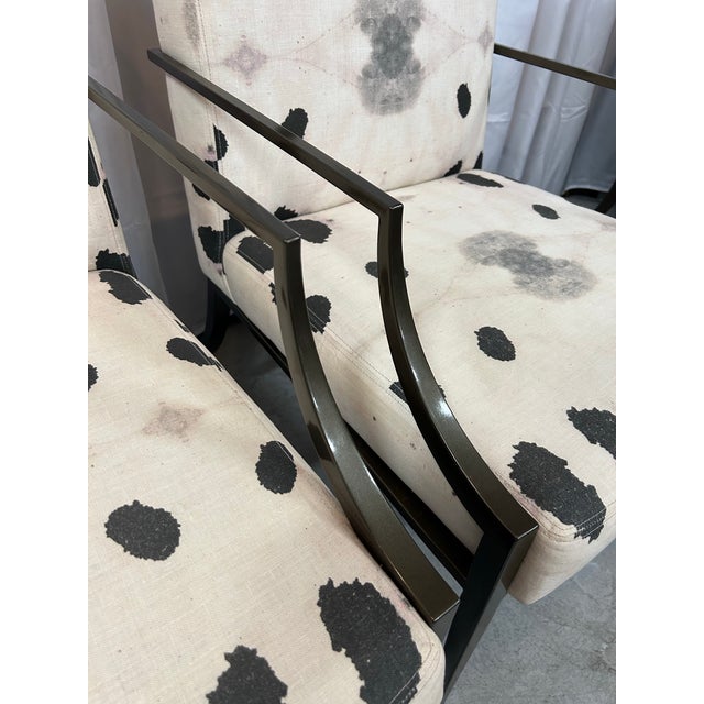 Metal 21st Century 'Berkeley' Arm Chairs by Decca Home, a Pair For Sale - Image 7 of 13