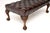 Vintage Chippendale Leather Ottoman, 1930 For Sale - Image 6 of 8