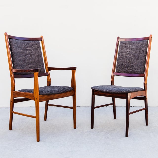 1970s Danish Mid Century Modern Rosewood Dining Chairs by Spottrup - Set of 8 For Sale - Image 9 of 12