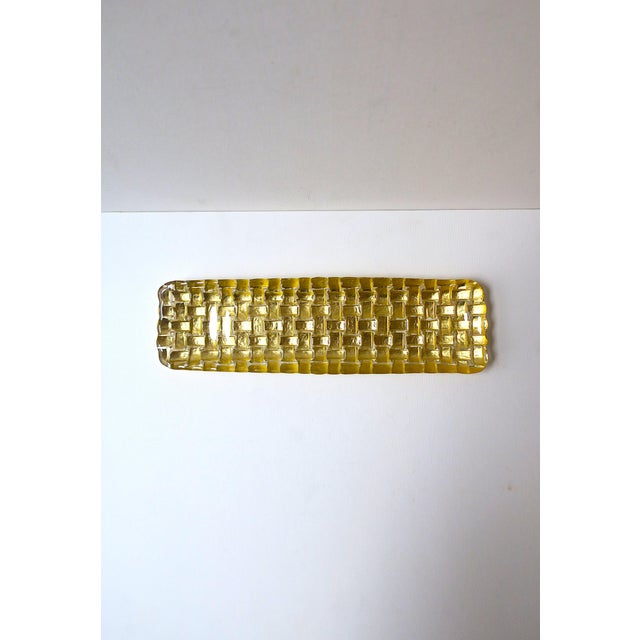 Glass Gold Art Glass Tray For Sale - Image 7 of 10