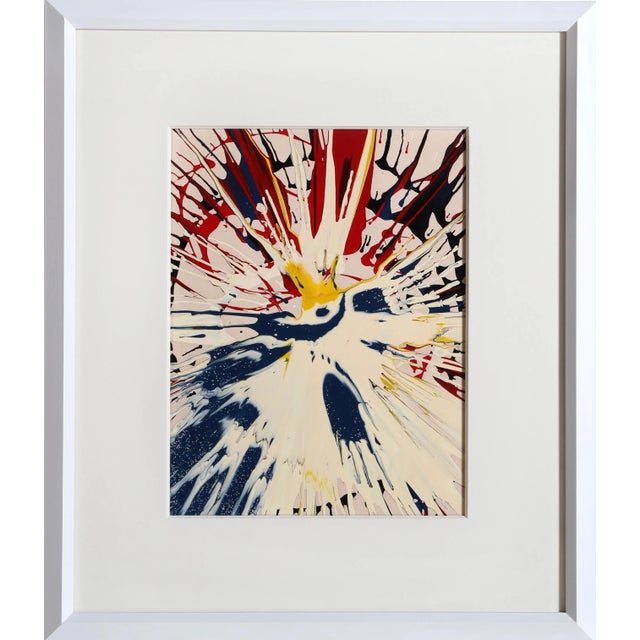 Contemporary Eve Nethercott, Primary Abstract (P2.73), Acrylic on Paper For Sale - Image 3 of 3