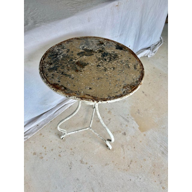 19th Century French Arras Iron Garden Bistro Table For Sale - Image 11 of 12
