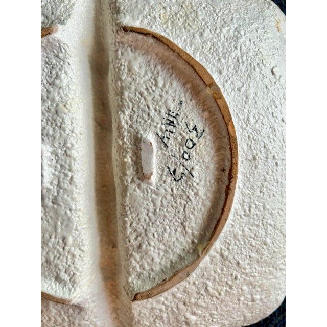 Giant Mid Century Modern Textured Italian Dish Attributed to Fratelli Fanciullacci For Sale In Milwaukee - Image 6 of 8