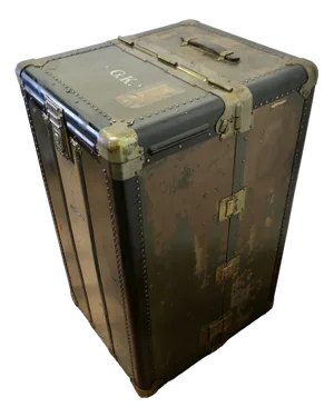 Art Deco Steamer Trunk by Hartman Luggage Co., 1890s