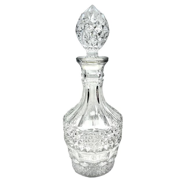 Carafe with Stopper and set of 6 Small Wine - liqueur Glasses.